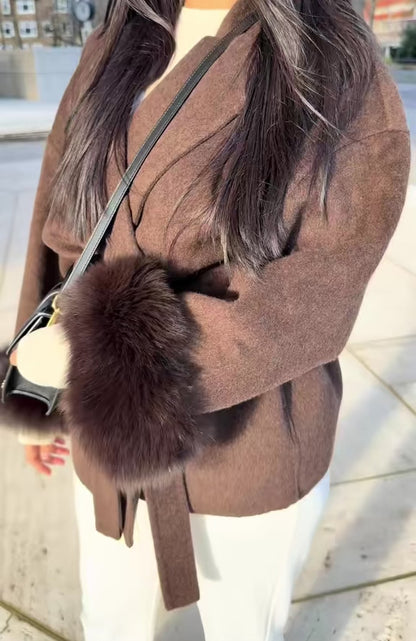 BROWN FUR COAT 🤎🐻| One size